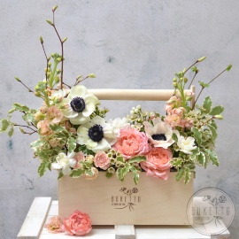  Фирменный цветочный Flowerbox, композиция №213