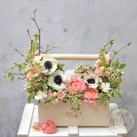  Фирменный цветочный Flowerbox, композиция №213