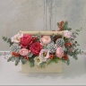 Фирменный цветочный Flowerbox, композиция 349