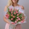Букет «Нежный бриз» — из пионовидных тюльпанов Etched salmon №966