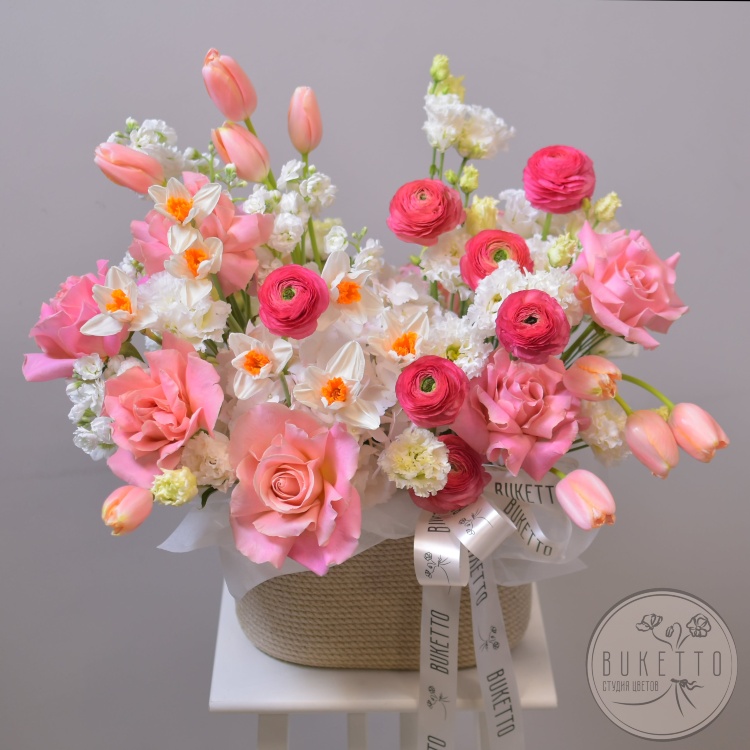 Корзина "Люблю весну!"