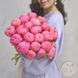 Букет пионов Coral Sunset №593